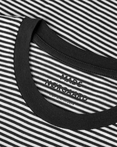 Mads Nørgaard - Fine Jersey Mini Thor T-Shirt - Black/White 